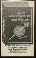 1920s VERY RARE DE LAURENCE OCCULT CATALOG - BOOK OF MAGICAL ART, HINDOO & ADS