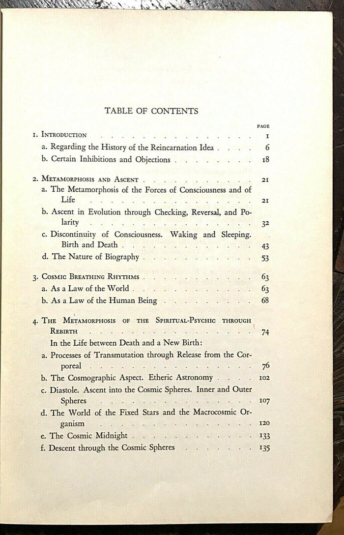 1937 - REINCARNATION AS A PHENOMENON OF METAMORPHOSIS - REBIRTH SOUL OCCULT