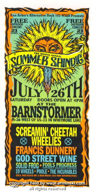 1997 2nd Annual Summer Shindig Handbill by Arminski (MA-9720)