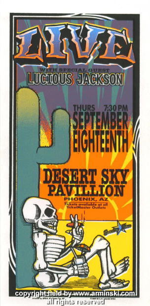 1997 Live w/ Lucious Jackson Concert Handbill Arminski (MA-9724)