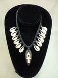 Ankh Cross & Cowery Shell Necklace