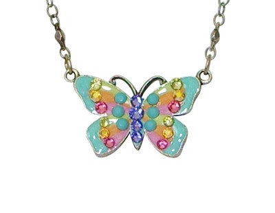 Anne Koplik Pastel Butterfly Necklace - Belle Fleur Boutique