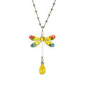 Anne Koplik Summer Breeze Bright Yellow Dragonfly Necklace - Belle Fleur Boutique