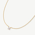 Asscher Solitaire Necklace