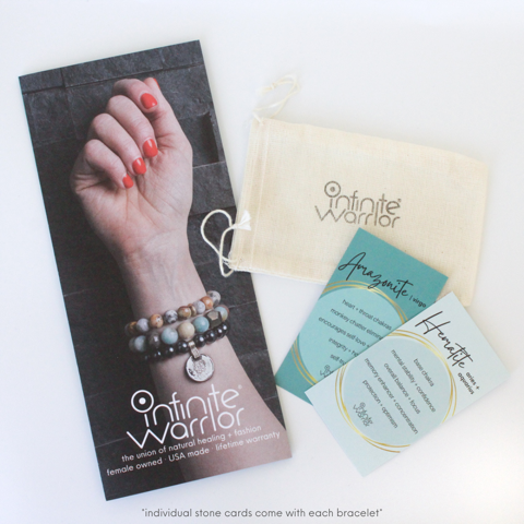 Beachside Amazonite Bracelet + Aquamarine Bracelet Stack