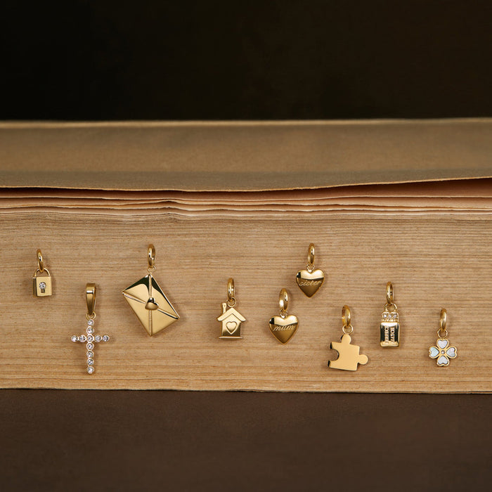 Bezel Cross Pendant