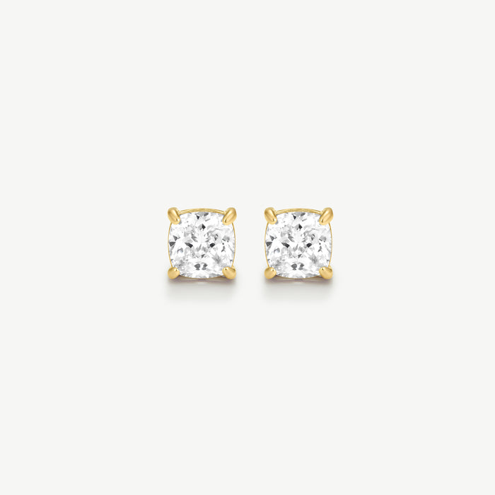Bold Asscher Solitaire Earrings