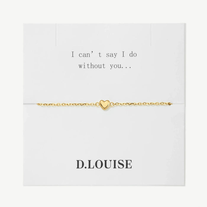 Bridesmaids Mini Heart Bracelet