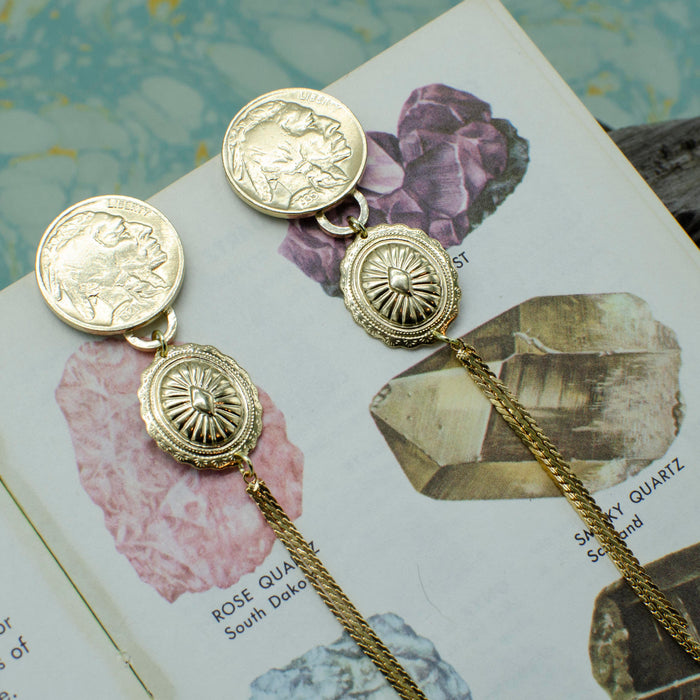 Buffalo Nickel Concho Drops