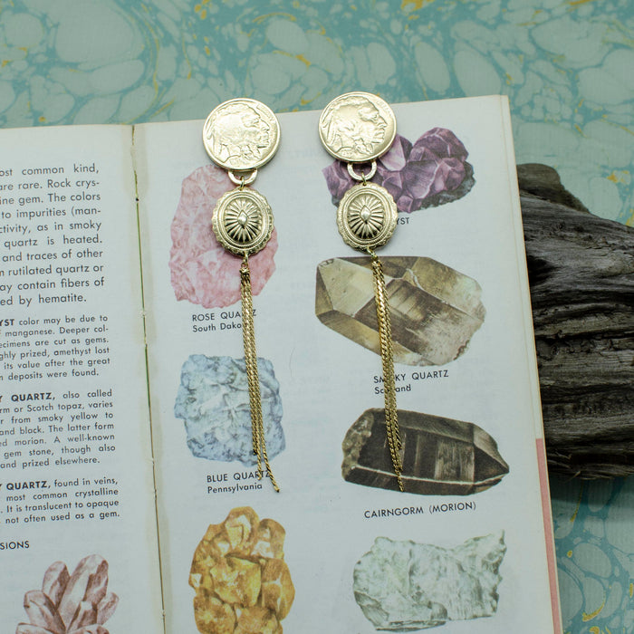 Buffalo Nickel Concho Drops