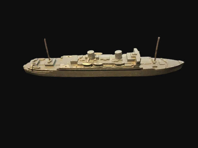 Cast Metal Ocean Liner Miniature Ship Maritime Model - Annapolis Maritime Antiques