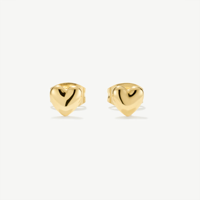 Classic Heart Stud Earrings