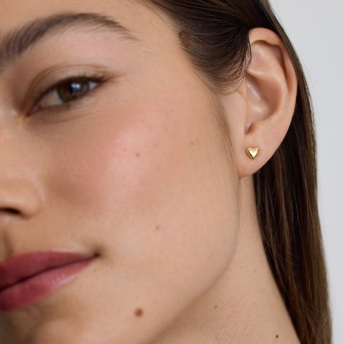 Classic Heart Stud Earrings