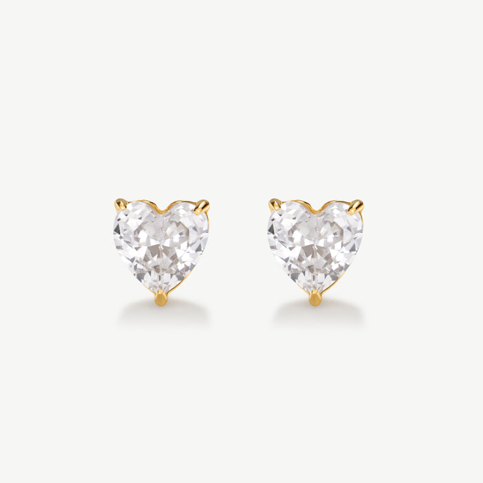 Classic Heart Tennis Studs