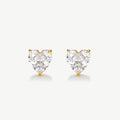 Classic Heart Tennis Studs