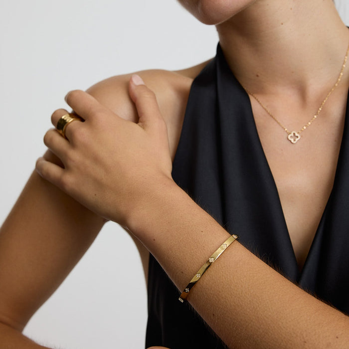 Clover Bangle Slim
