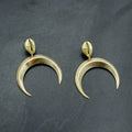 Cowrie Crescent Earrings