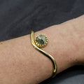 Curved Pyrite Cuff