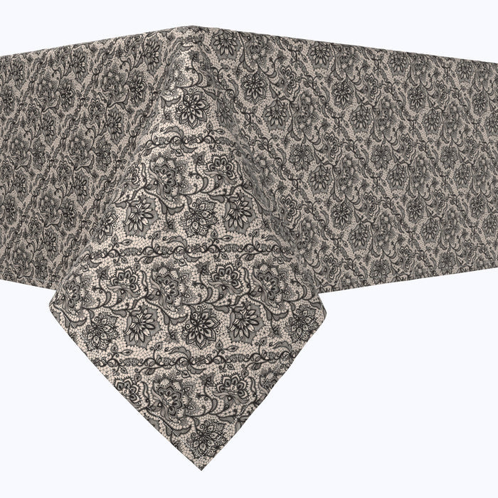 Decorative Lace Pattern Black Squares