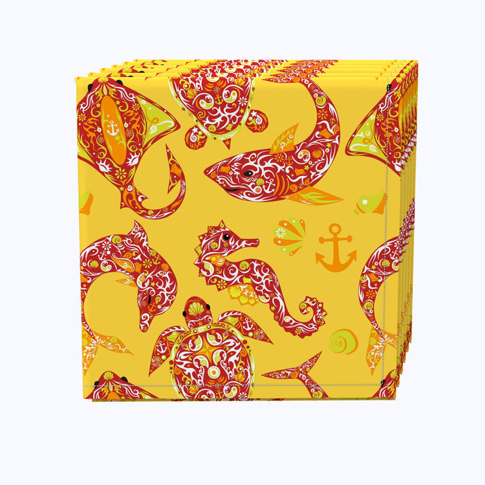 Designer Marine Life Napkins