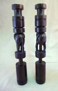 Elephant Candle Holder Pair