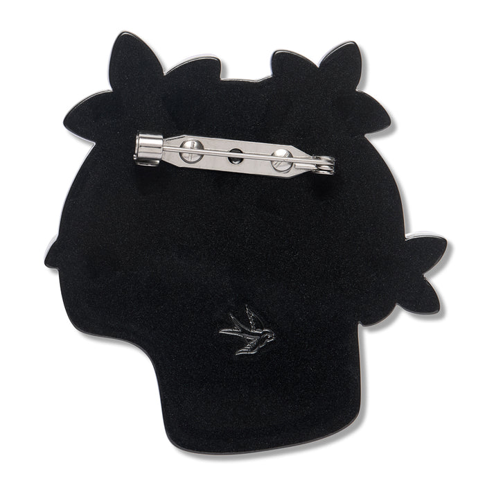 Erstwilder Shade of Night Skull Brooch ~2026 Midnight Mischief Collection~