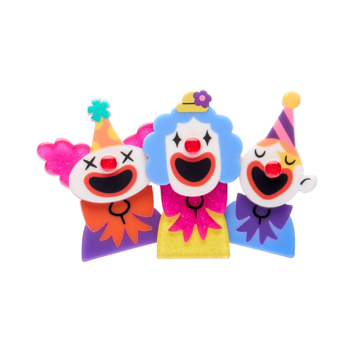 Erstwilder The Laughing Clowns Brooch with Gift Box  ~A Day At The Fair~