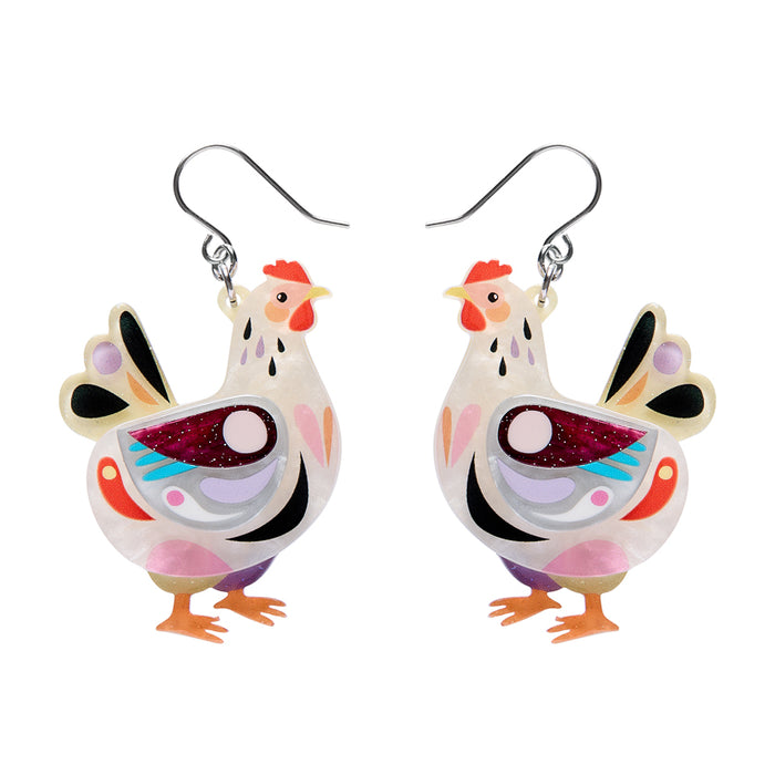 Erstwilder x Pete Cromer Clara the Chicken Drop Earrings ~2026 Easter Collection~
