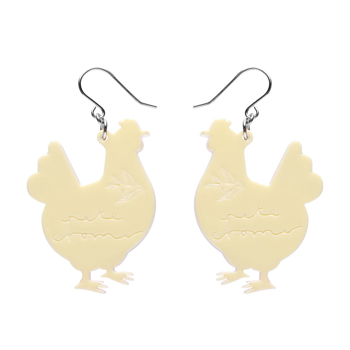 Erstwilder x Pete Cromer Clara the Chicken Drop Earrings ~2026 Easter Collection~
