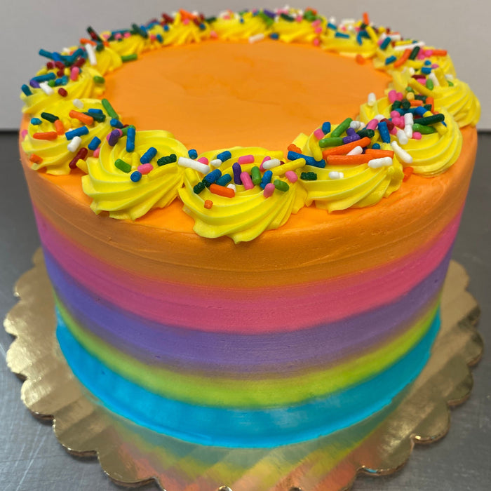 "Fun Fun" Smear Frosted Cake