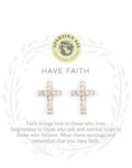 Have Faith Gold Sea La Vie Earrings at It's So Wright