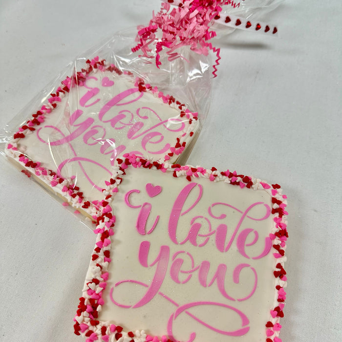 'I love you' Creative Cookie