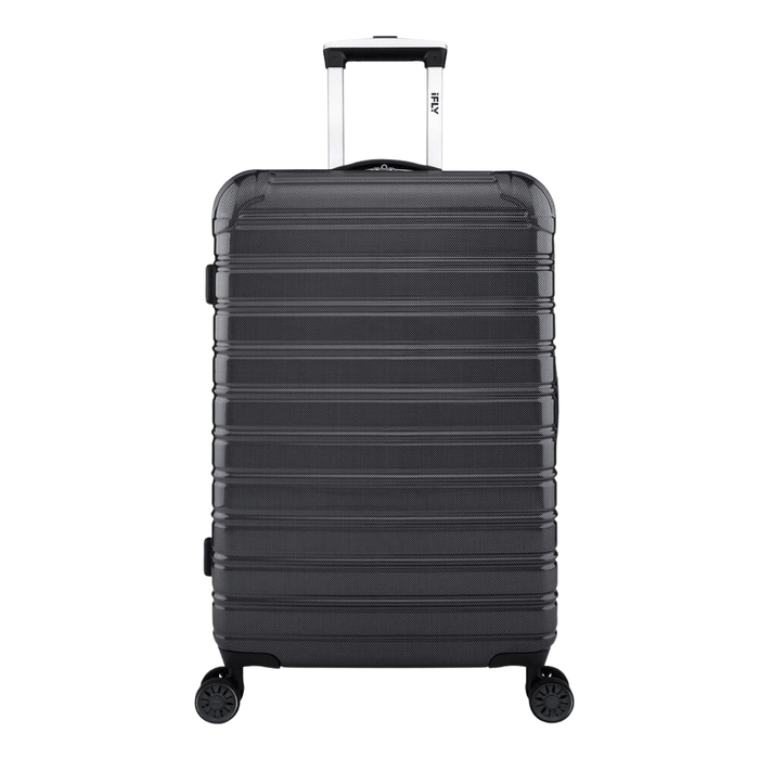 iFLY Suitcase iFLY Fibertech Premium Hard Shell Travel Suitcase Medium (Jet Black)