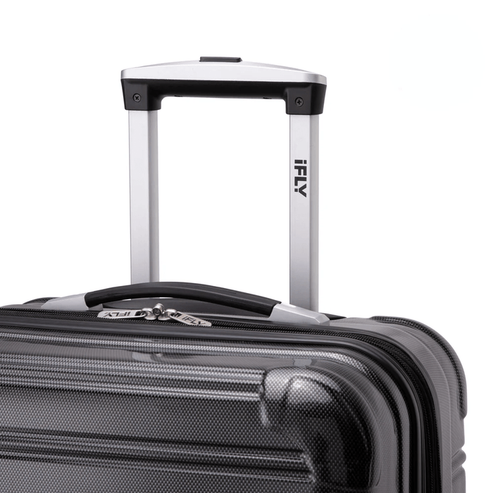iFLY Suitcase iFLY Fibertech Premium Hard Shell Travel Suitcase Medium (Jet Black)