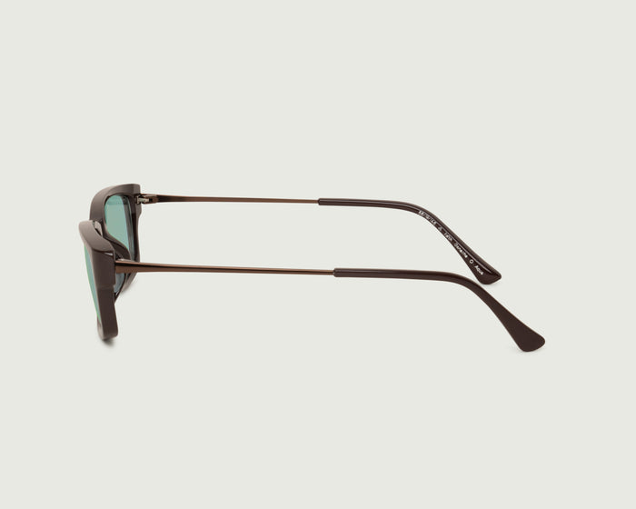 Ganache::Keith Sunglasses rectangle Brown recycled polyester side
