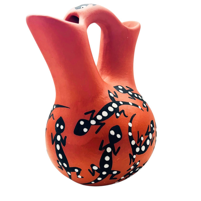 Kuutimaitsa Acoma Lizards w/Spots Pottery Vase