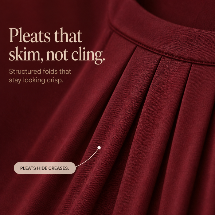 Linora – The Stretch Tunic That Skims, Never Clings
