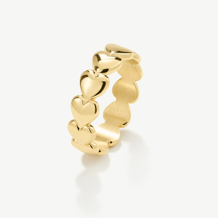 Mini Hearts Stacking Ring