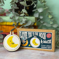 Mini Matchbox Cross Stitch Kit - Love You to the Moon and Back-Stitched Modern