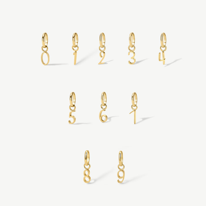 Mini Number Charm