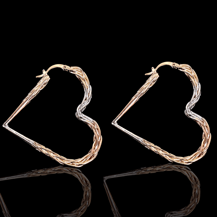 OLE 0331 -18K Gold Filled Oro Laminado EARRINGS, NEW - KUANIA