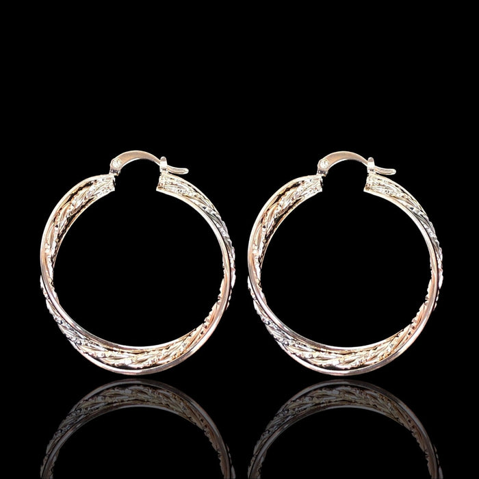 OLE 0418 -18K Gold Filled Oro Laminado EARRINGS - KUANIA