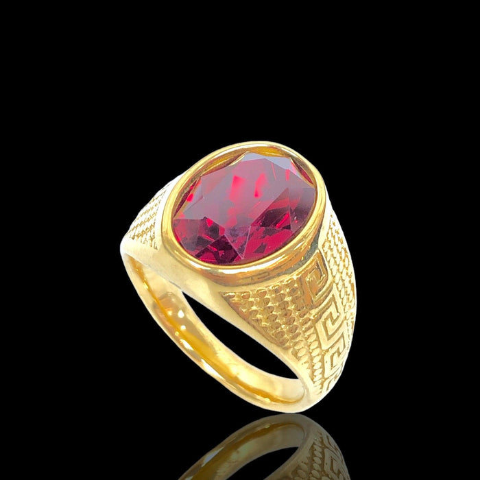 OLRA 0086 -18K Gold Filled Oro Laminado RING - KUANIA
