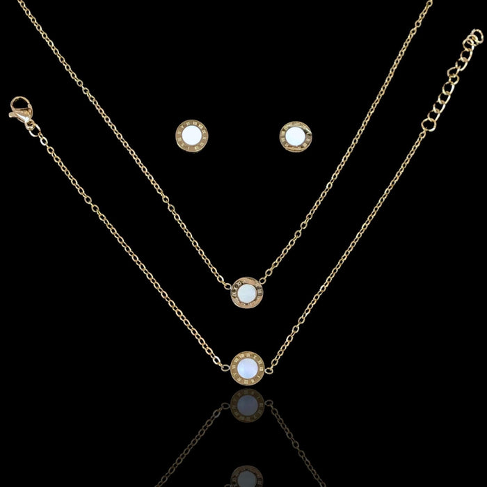 OLXS 0126 -18K Gold Filled Oro Laminado SET - KUANIA