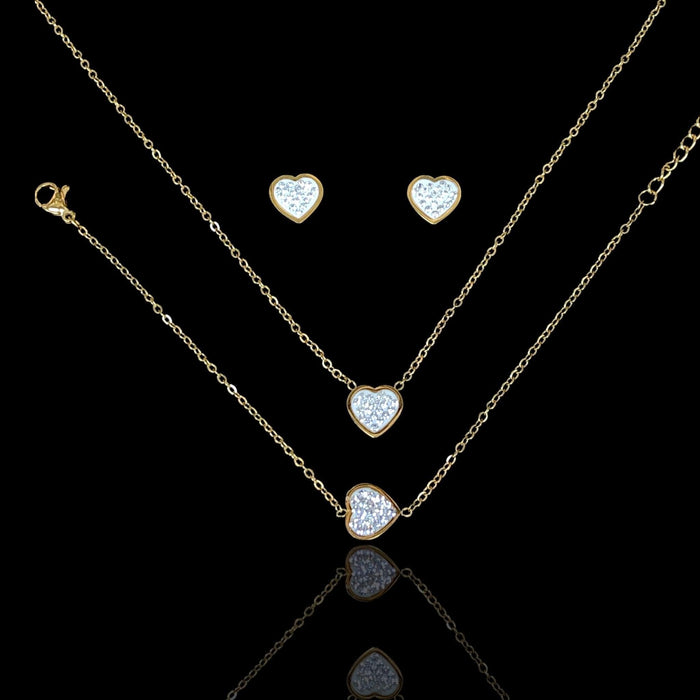OLXS 0128 -18K Gold Filled Oro Laminado SET - KUANIA