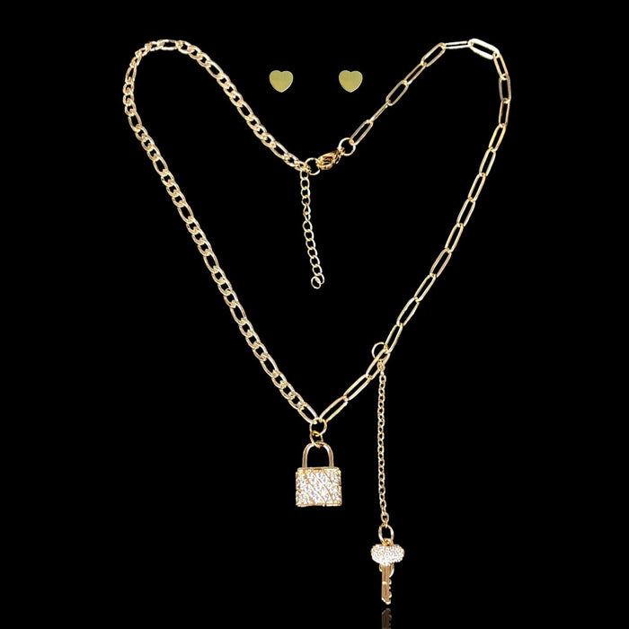 OLXS 0132 -18K Gold Filled Oro Laminado SET - KUANIA