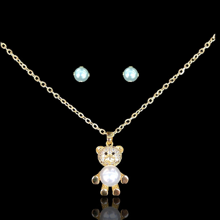 OLXS 0136 -18K Gold Filled Oro Laminado SET - KUANIA