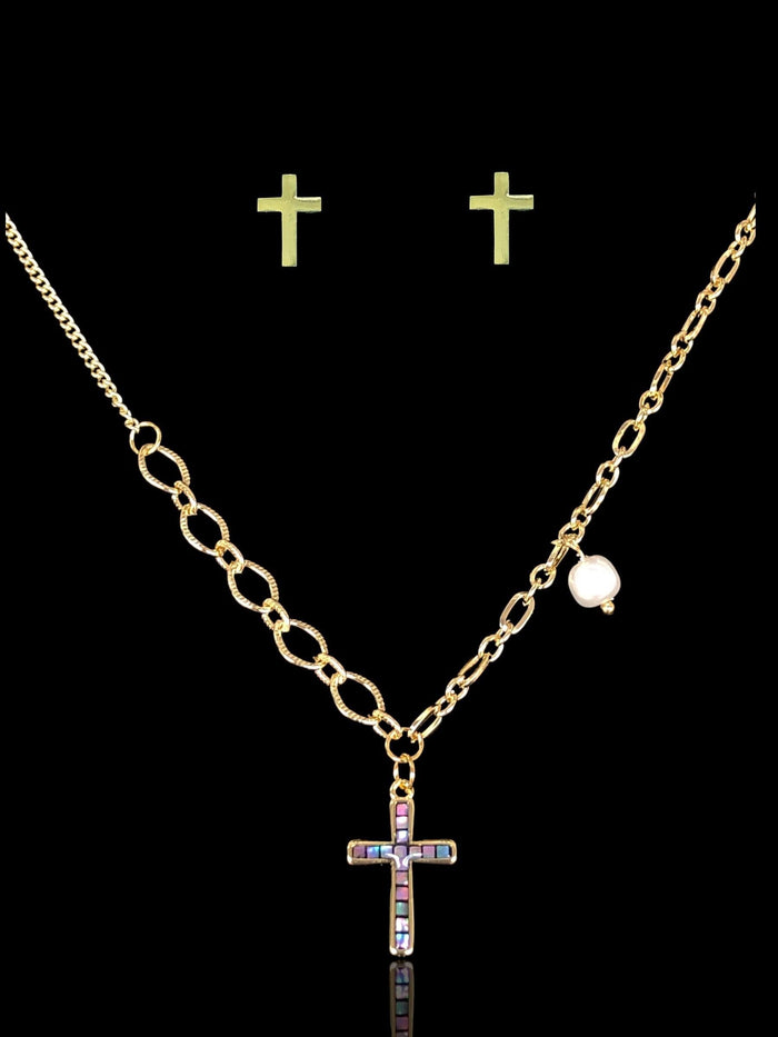 OLXS 0144 -18K Gold Filled Oro Laminado SET - KUANIA