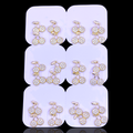 Oro Laminado Barbarossa Cherry Stud Earrings (Pack of 12)
