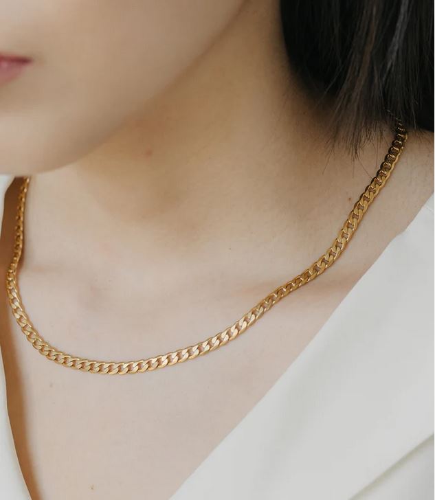 Oro Laminado Gold Filled 3.7mm Cuban Chain (Pack of 6)